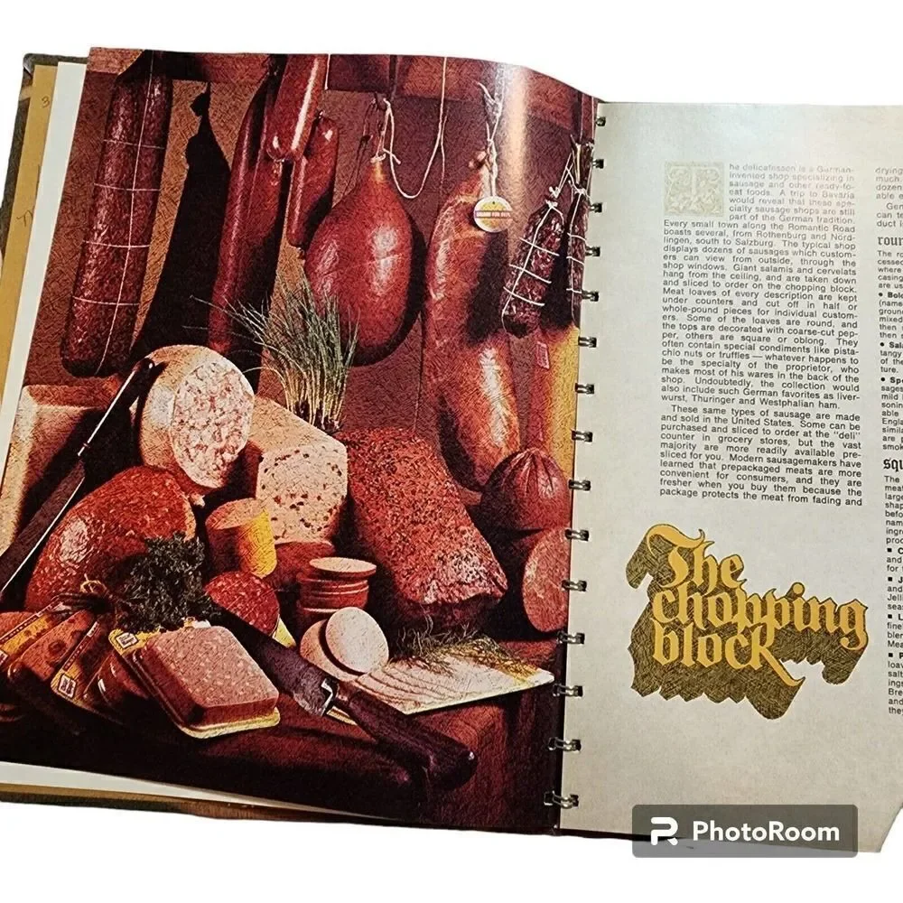 Vintage 1973 All About Sausage Cookbook by Oscar Mayer Hardcover Spiral